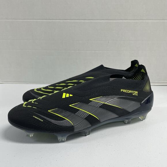 adidas Predator Elite Laceless FG Electric Stealth Pack JI1078 Size 10.5 Soccer